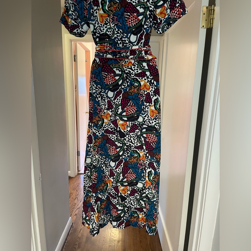 Veronica Beard Serena Multicolor Patterned Wrap M… - image 8